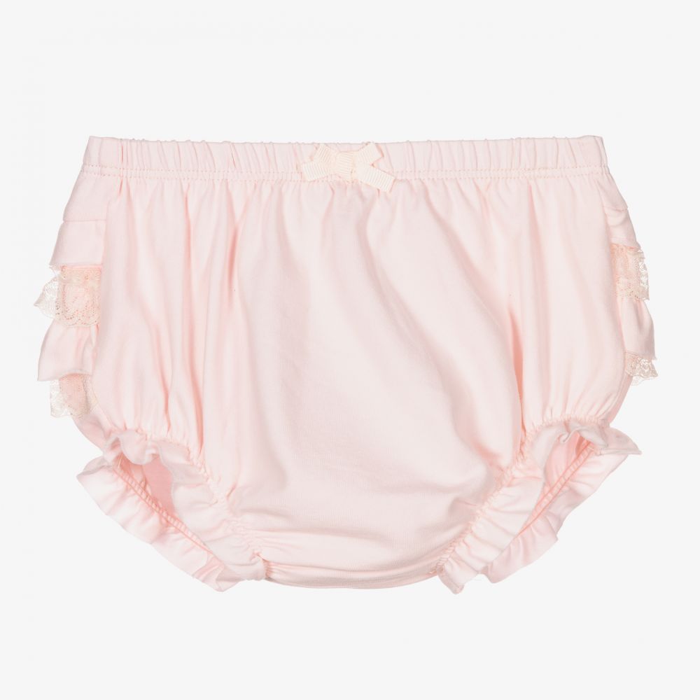 Mayoral Newborn - Baby Girls Pink Frilly Pants | Childrensalon