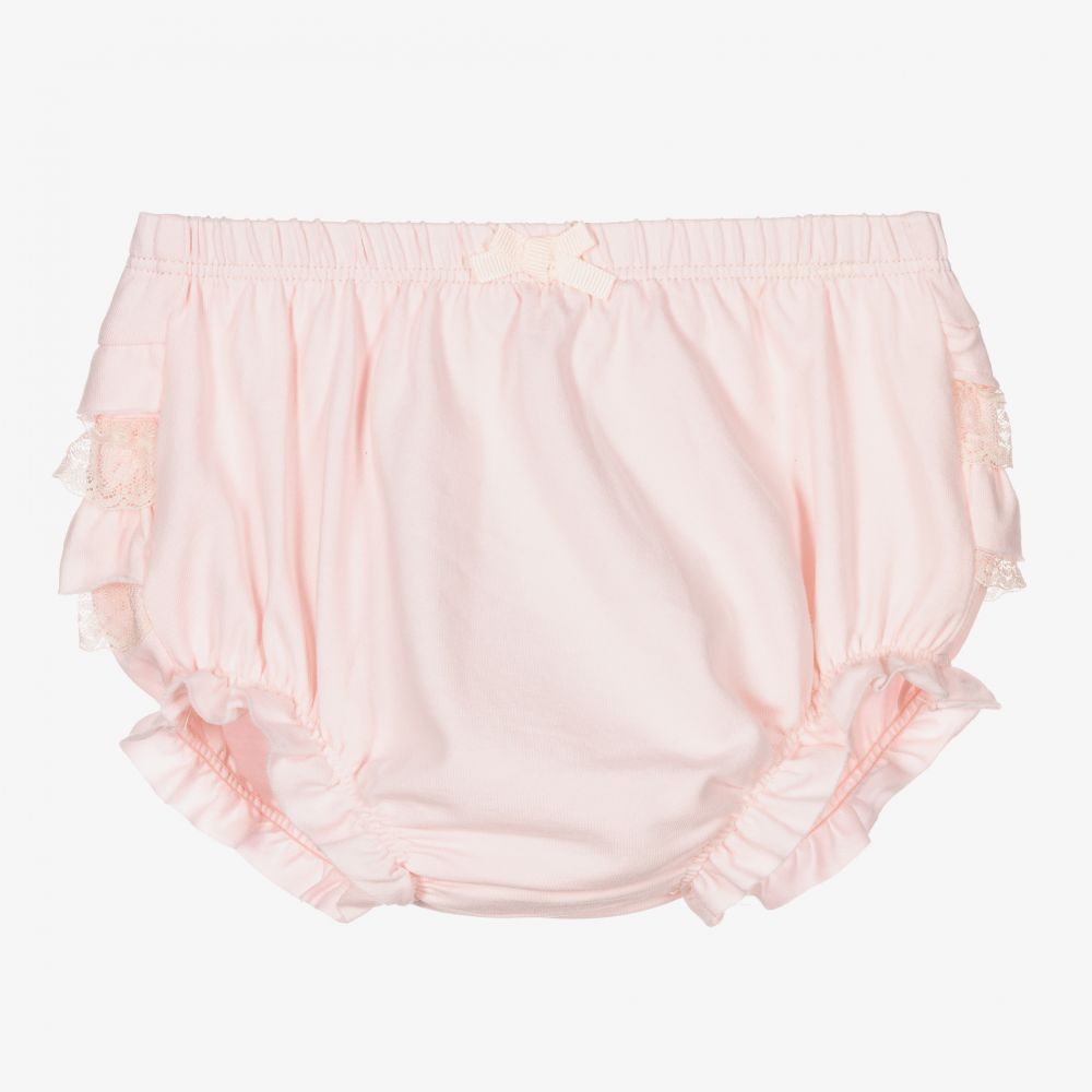 Mayoral Newborn - Baby Girls Pink Frilly Pants