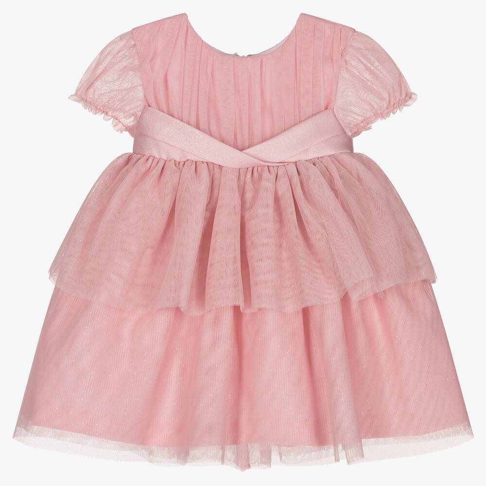 Mayoral - Rosa Baby-Tüllkleid mit Glitzer | Childrensalon