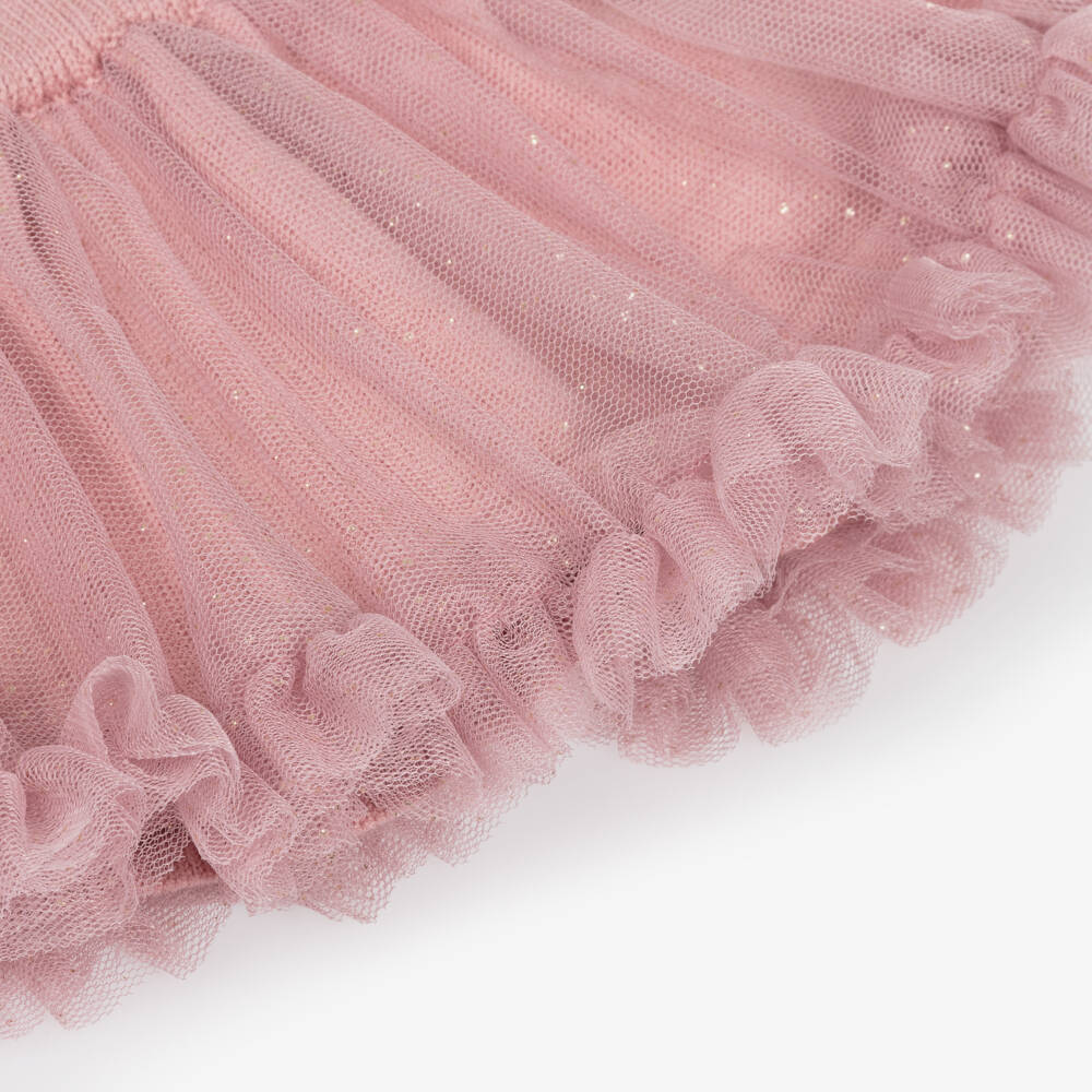 Mayoral Newborn-Baby Girls Pink Knit & Tulle Skirt Set | Childrensalon Outlet