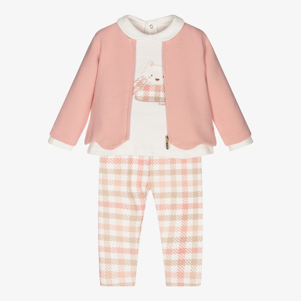 Mayoral Newborn - Ensemble legging rose Bébé fille | Childrensalon