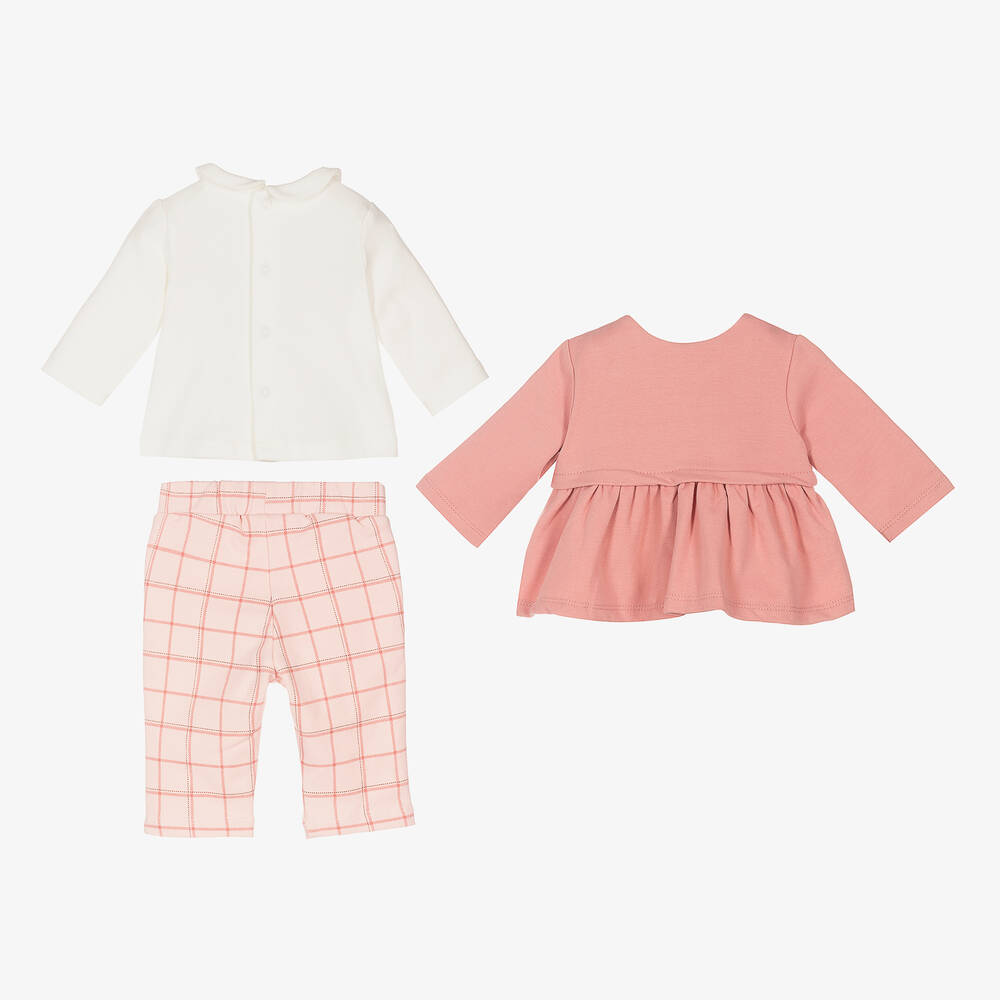 Mayoral Newborn Baby Girls Pink Outfit Set Childrensalon Outlet