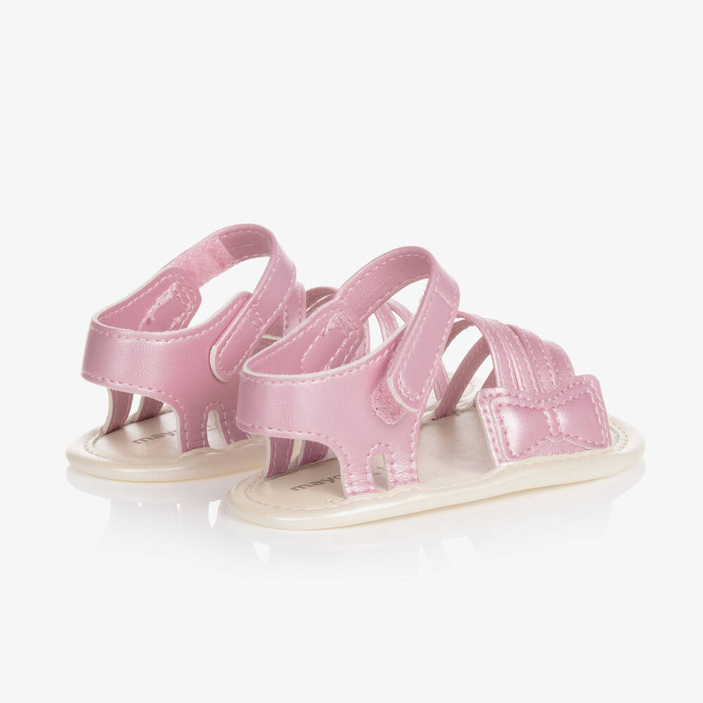 Mayoral Baby Girls Pink Pre Walker Sandals Childrensalon Outlet