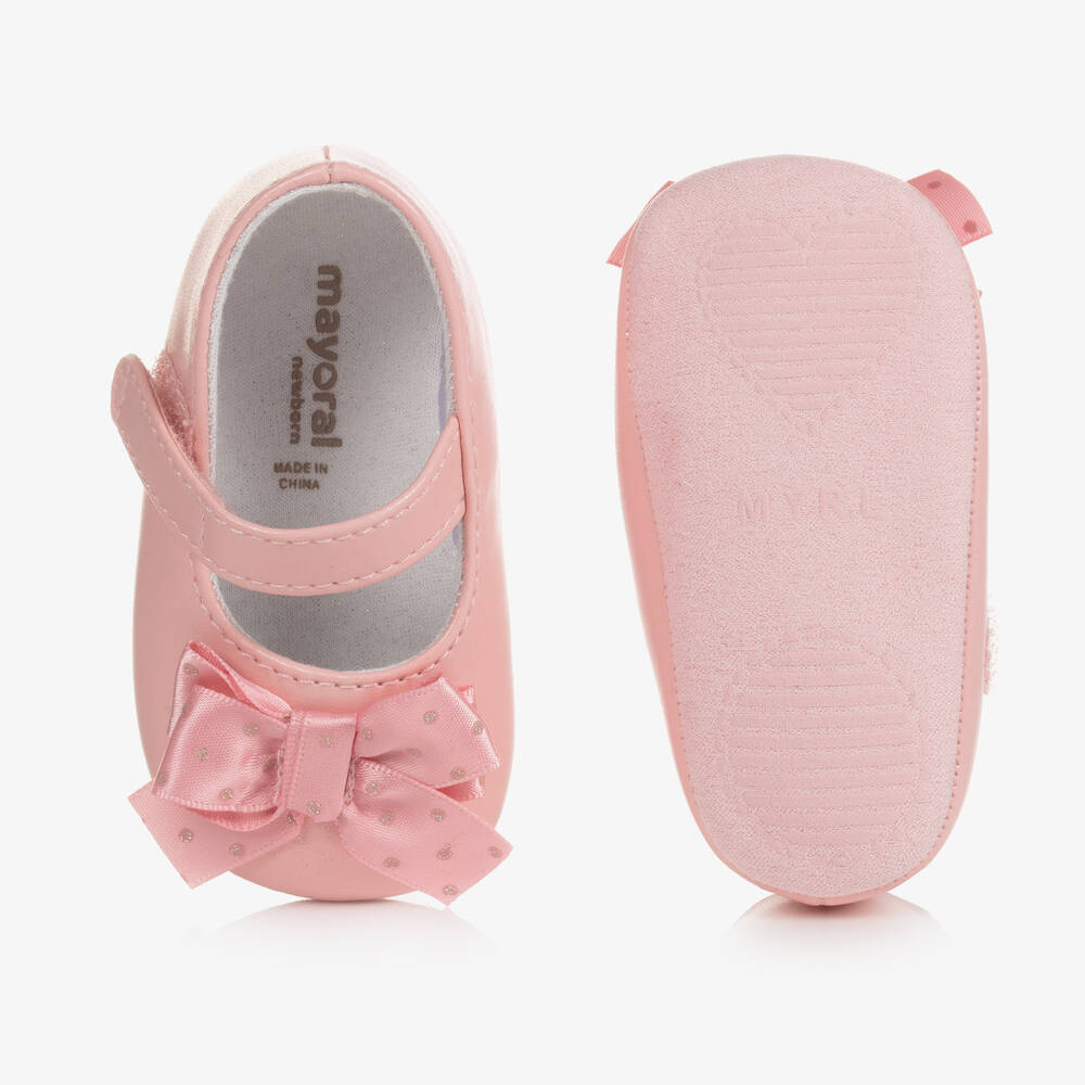 Mayoral-Розовые пинетки и повязка на голову | Childrensalon Outlet