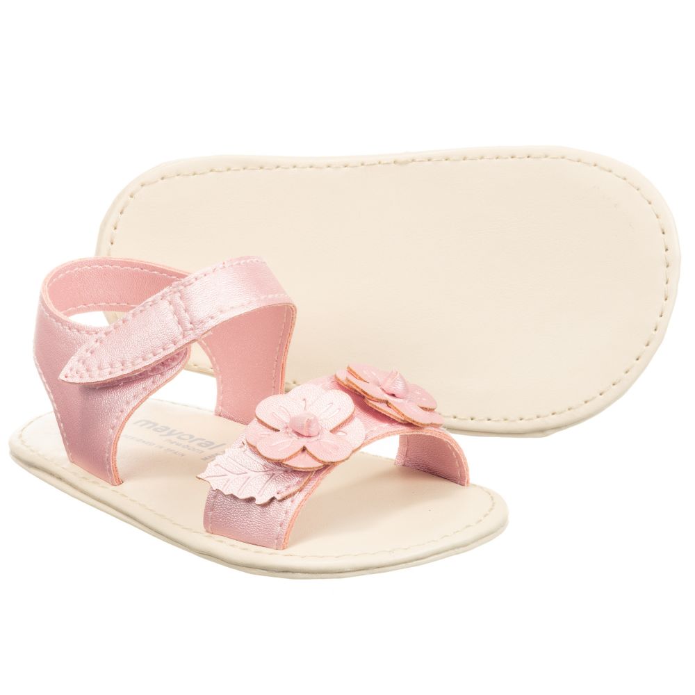 Mayoral Newborn - Baby Girls Pink Sandals | Childrensalon