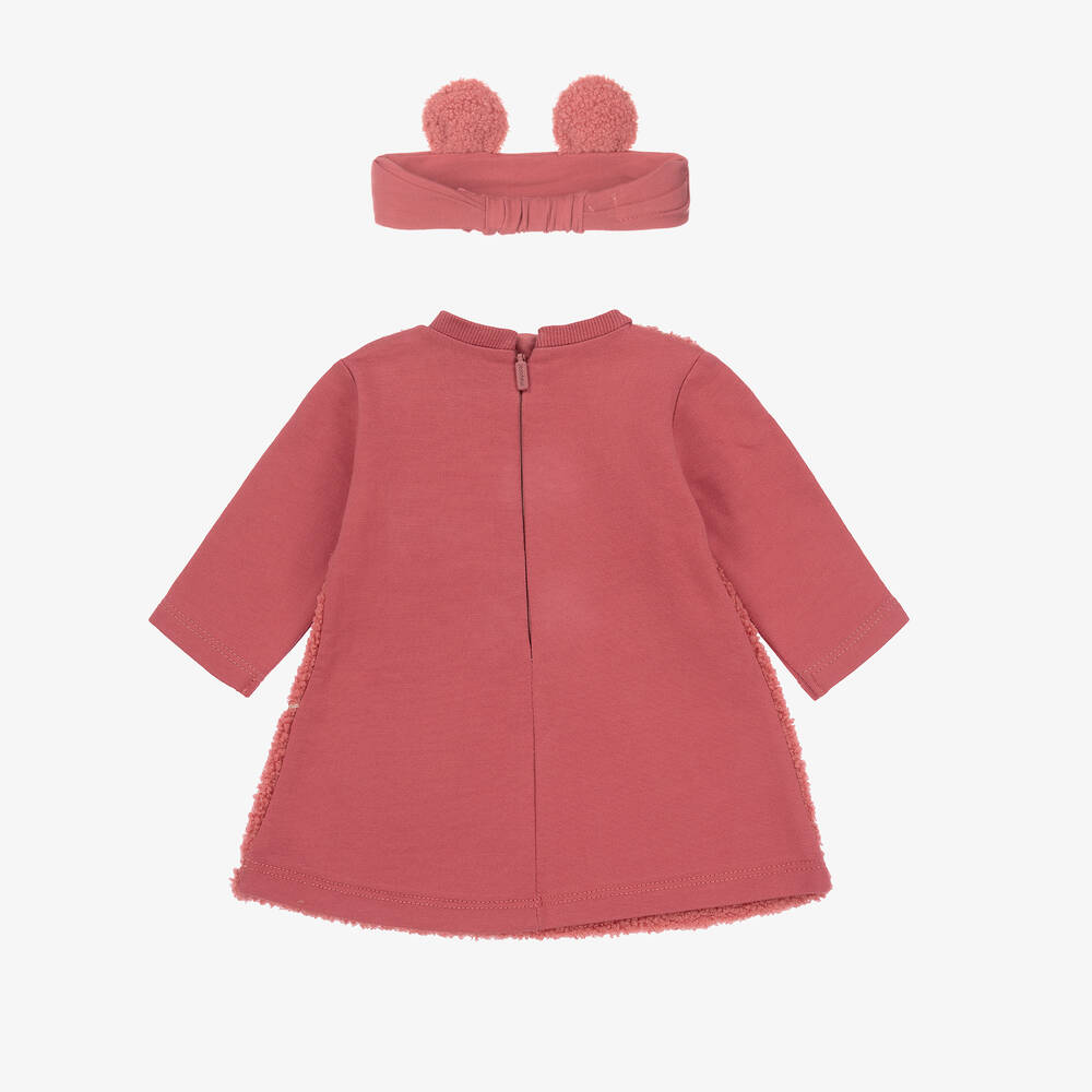 Mayoral-Розовое платье и повязка на голову | Childrensalon Outlet