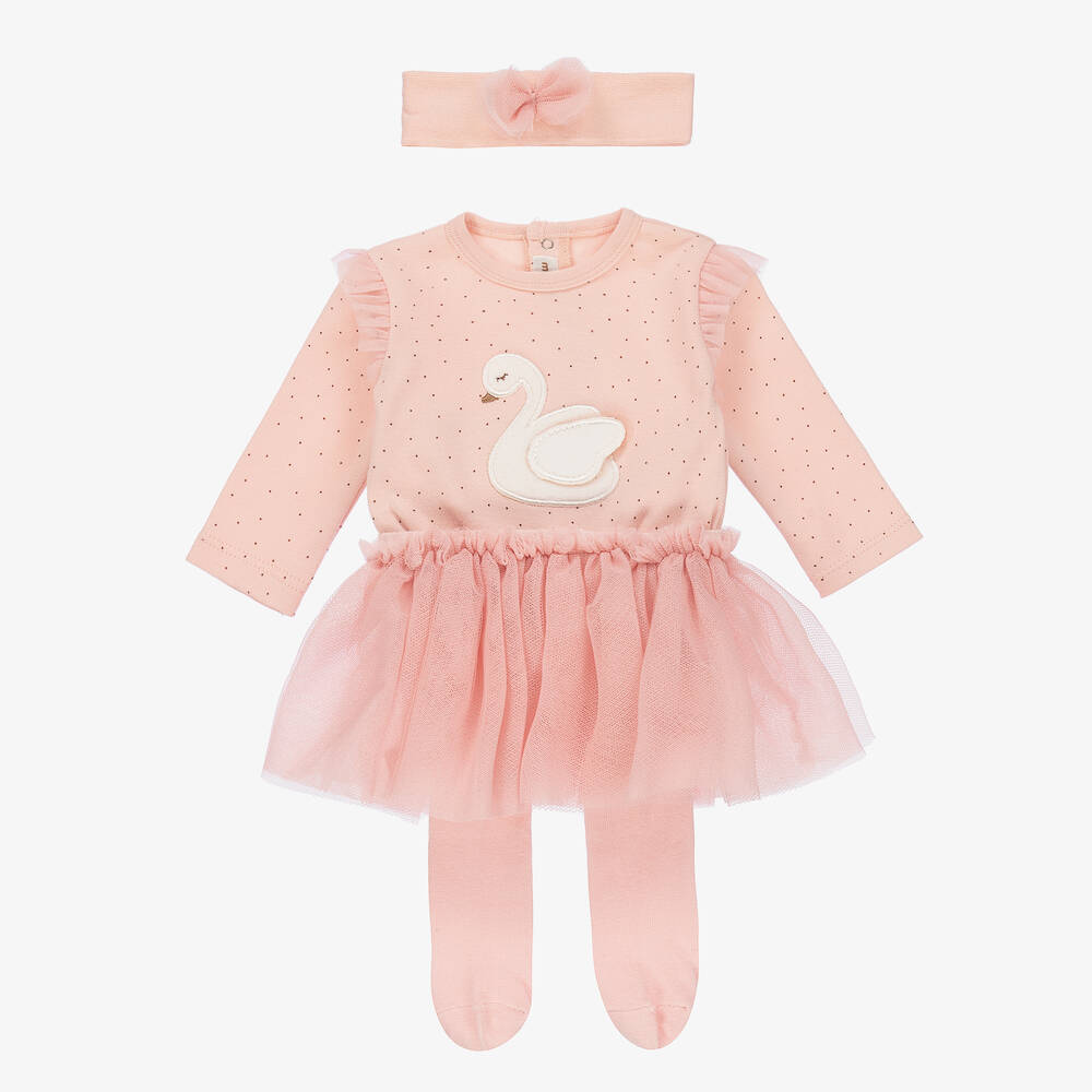 Mayoral Newborn - Baby Girls Pink Skirt Set | Childrensalon