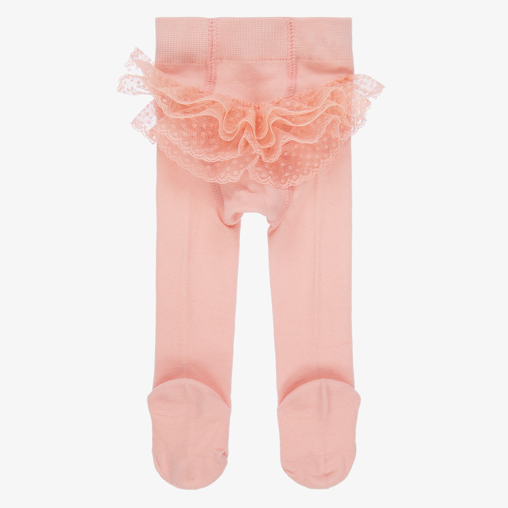 Mayoral Newborn-Baby Girls Pink Tights  | Childrensalon Outlet