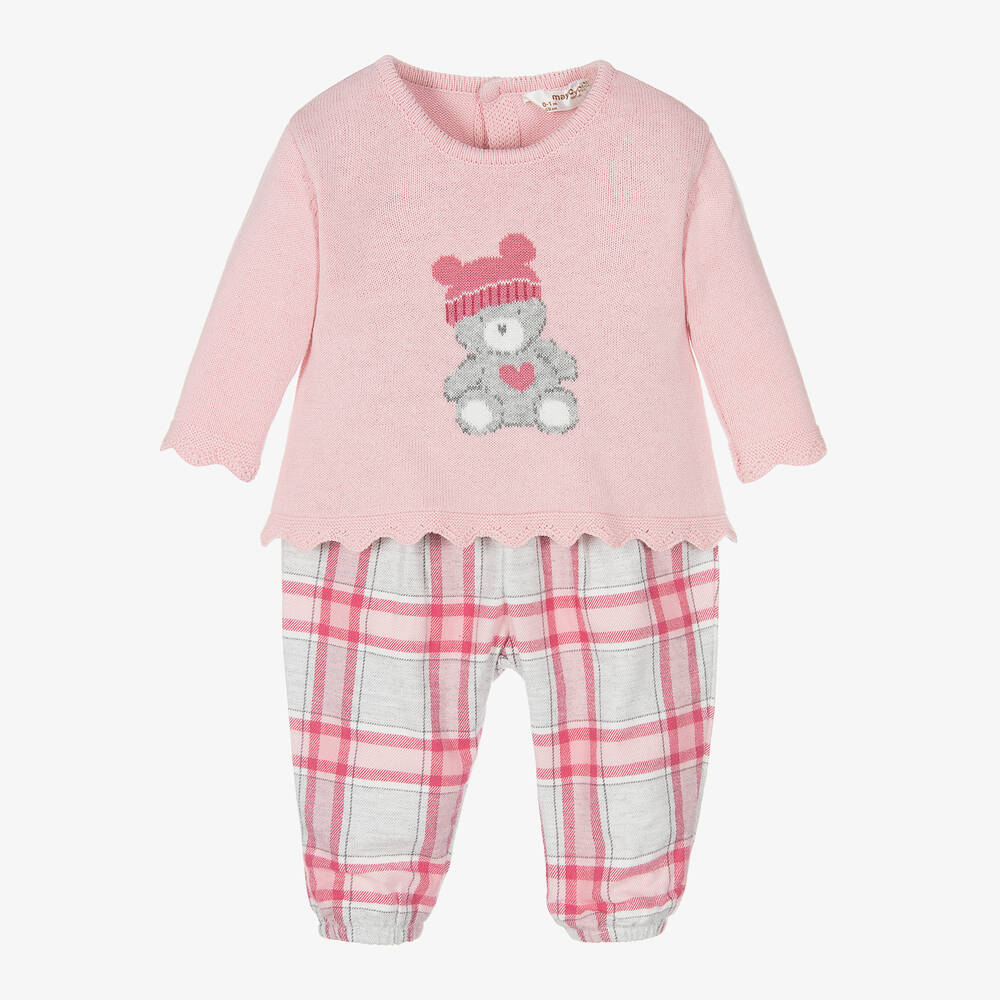 Mayoral Newborn - Ensemble pantalon rose Bébé fille | Childrensalon