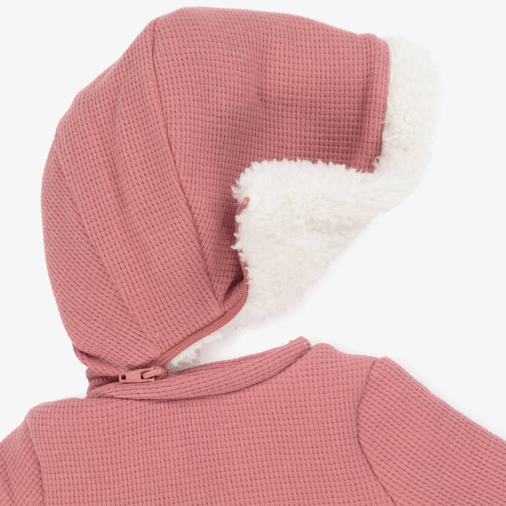 Mayoral Newborn-Baby Girls Pink Waffle Jersey Pram Coat | Childrensalon Outlet