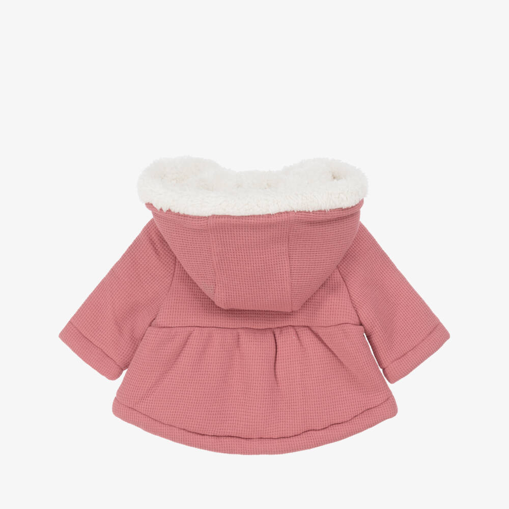 Mayoral Newborn-Baby Girls Pink Waffle Jersey Pram Coat | Childrensalon Outlet