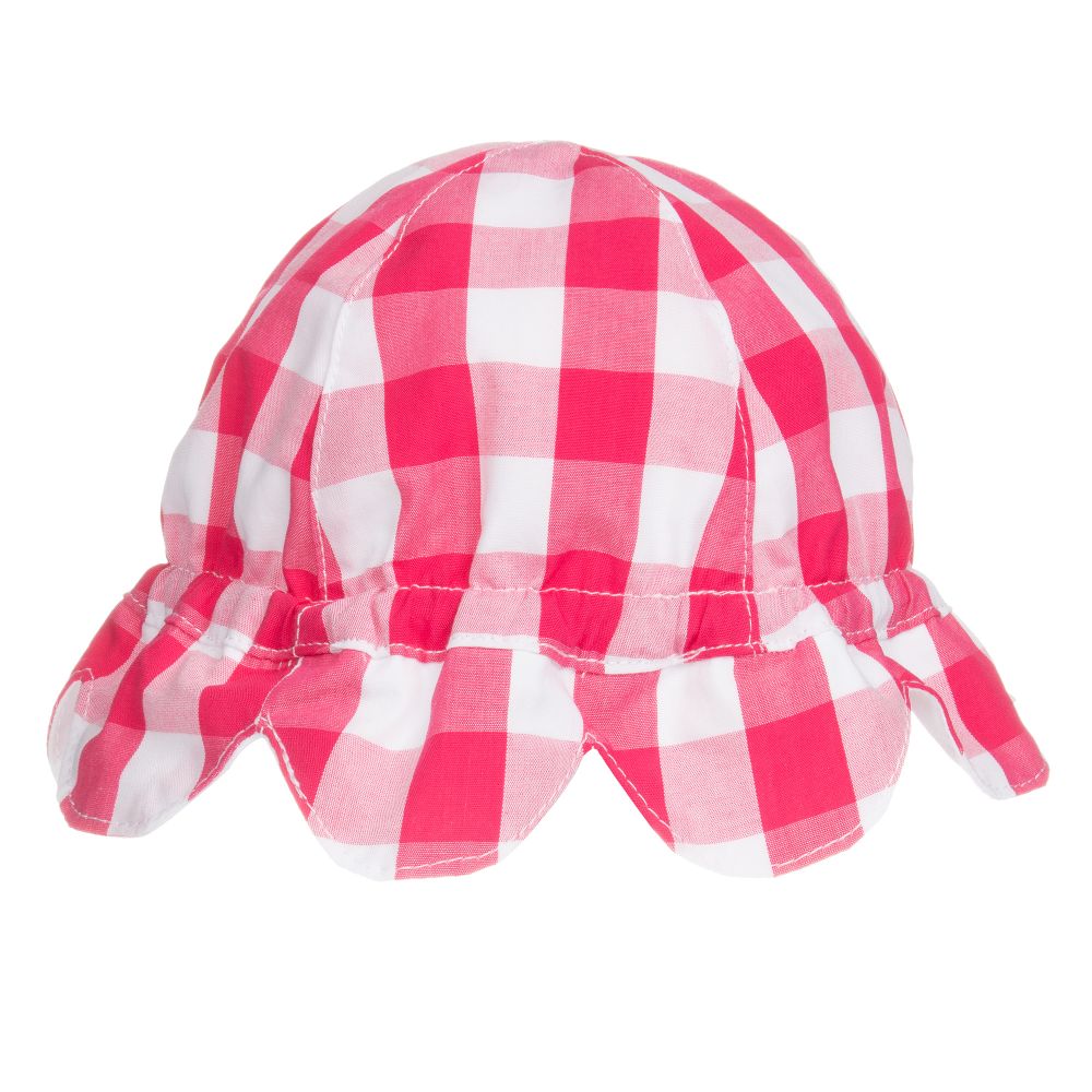 Mayoral Newborn - Baby Girls Pink & White Hat | Childrensalon