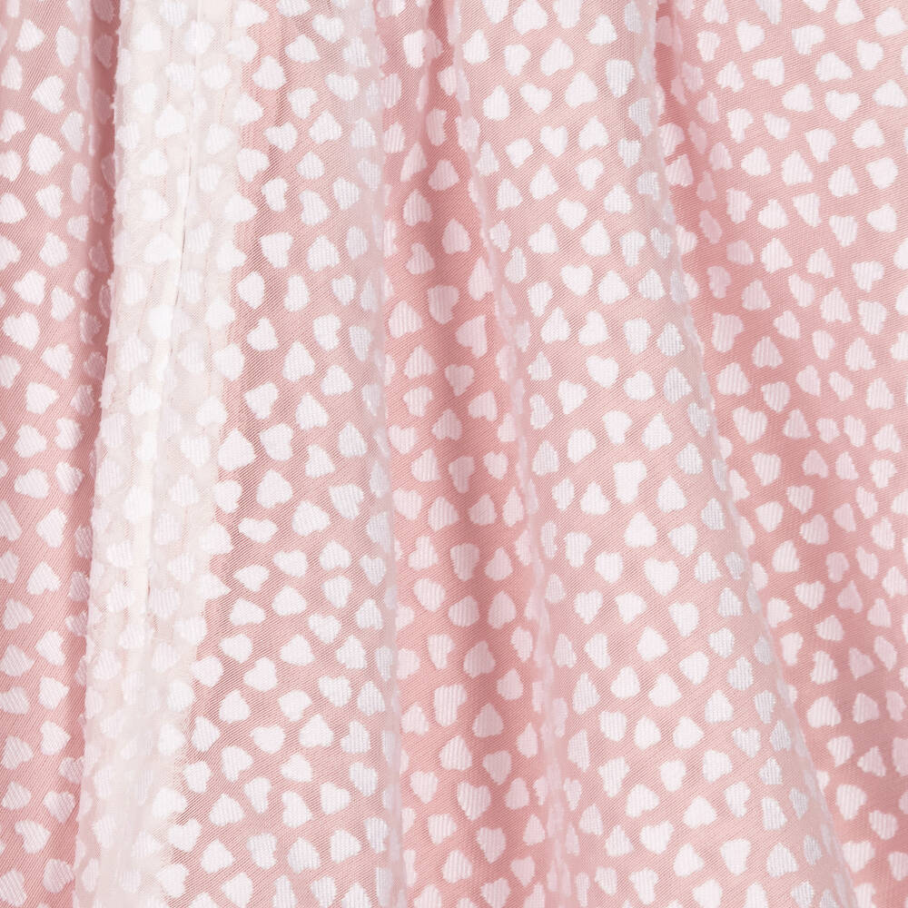Mayoral-Baby Girls Pink & White Spot Organza Dress | Childrensalon Outlet