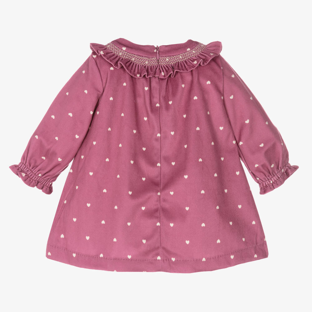 مايورال-فستان مخمل لون أرجواني للمولودات | Childrensalon Outlet