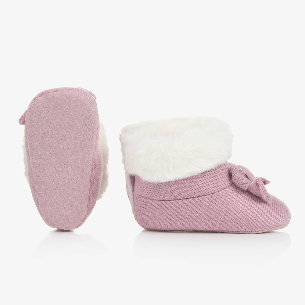 مايورال-حذاء أكريليك محبوك لون بنفسجي لمرحلة قبل المشي | Childrensalon Outlet