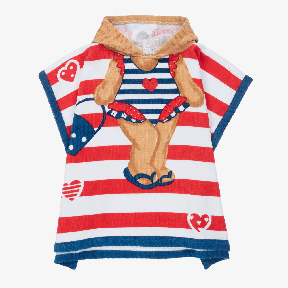 Mayoral-Красное полотенце с капюшоном Медвежонок | Childrensalon Outlet