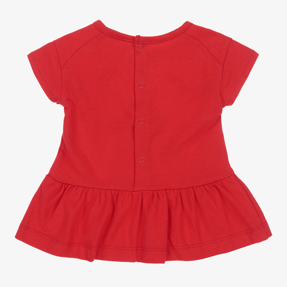 Mayoral Для новорожденных-Красное платье из джерси для малышек | Childrensalon Outlet