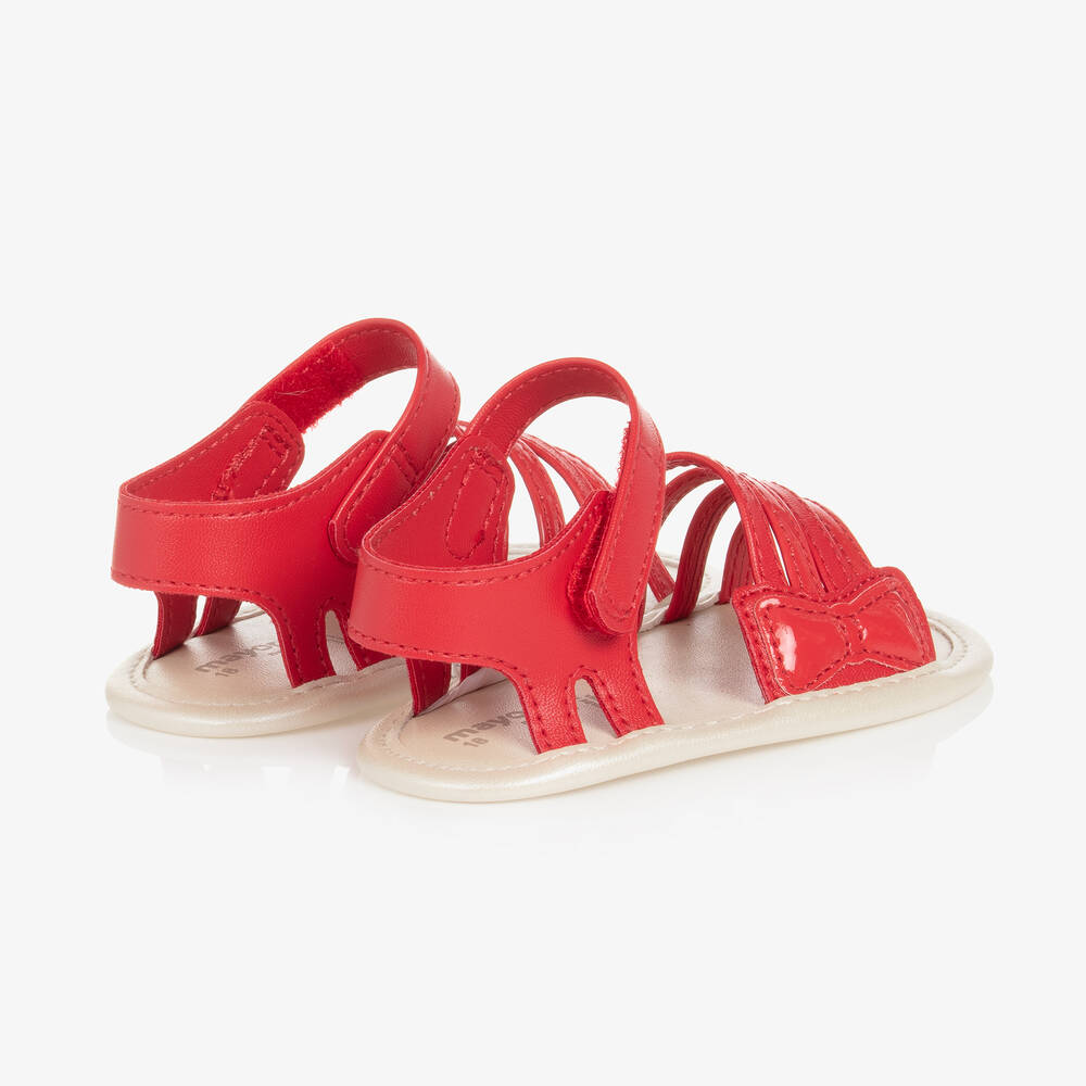 Red sandals baby girl hot sale