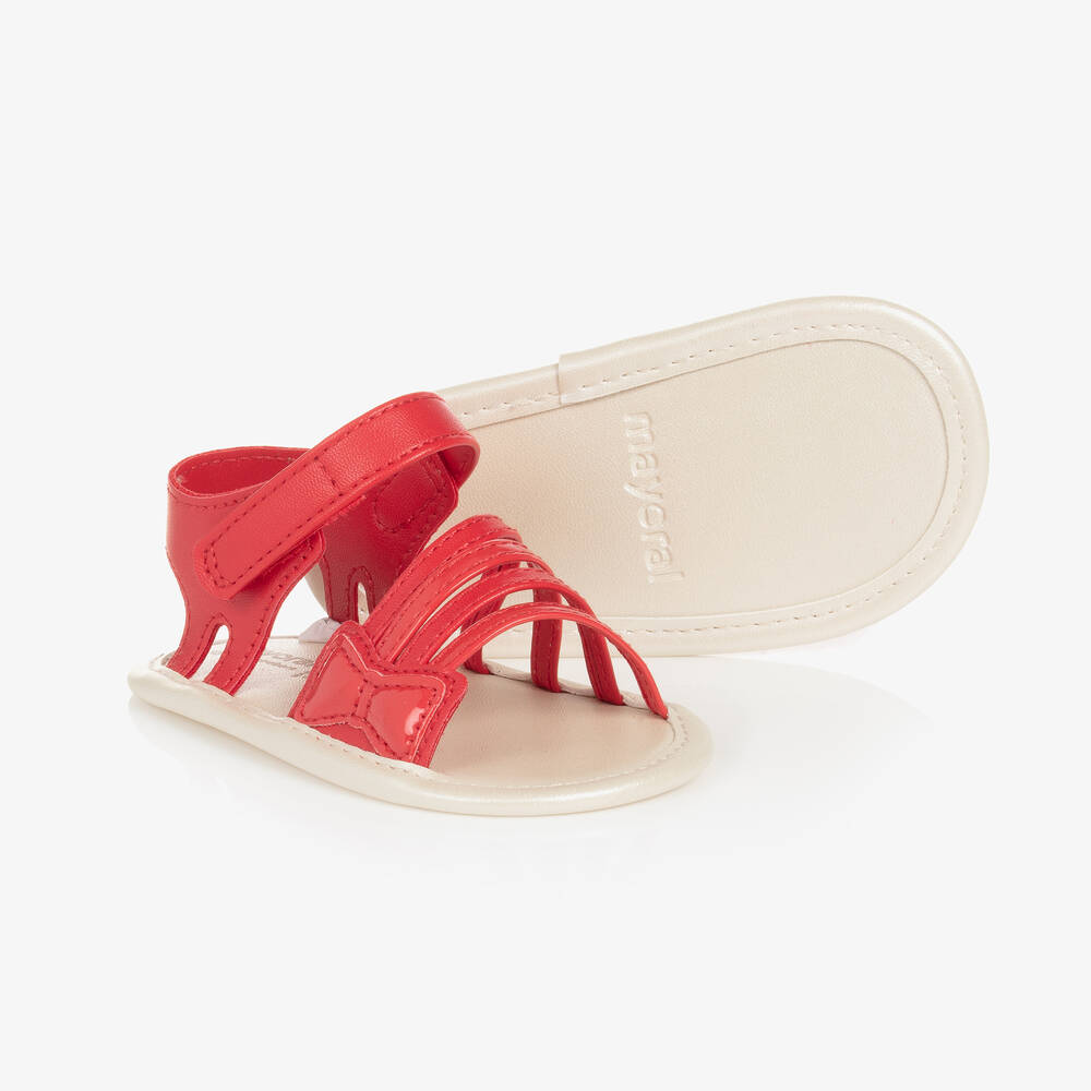 Mayoral - Rote Krabbelsandalen für Babys | Childrensalon