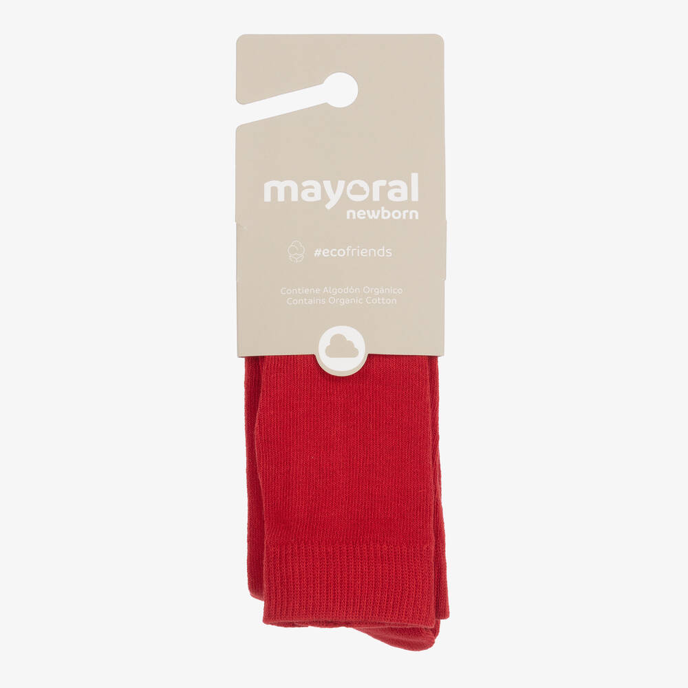 Mayoral Newborn-Baby Girls Red Tights Set | Childrensalon Outlet