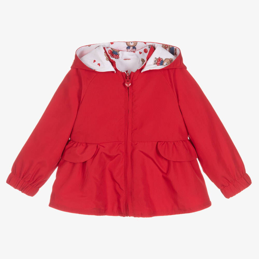 Mayoral Manteau rouge blanc r versible b b Childrensalon Outlet