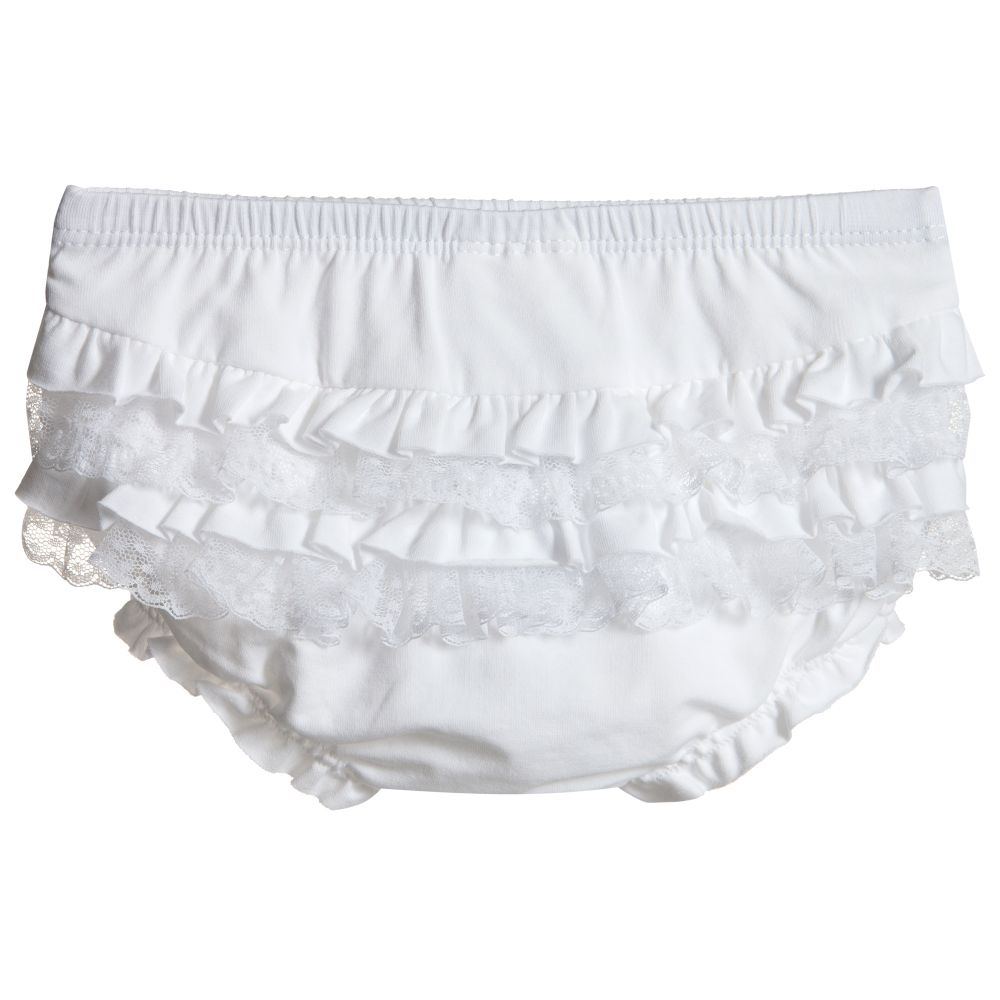 White frilly knickers baby online