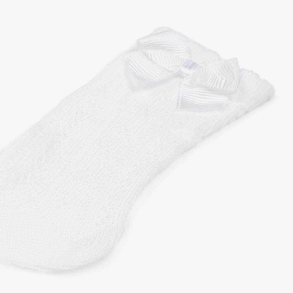 Mayoral Knit Detailed Socks - White Mayoral Knit Detailed Socks - White