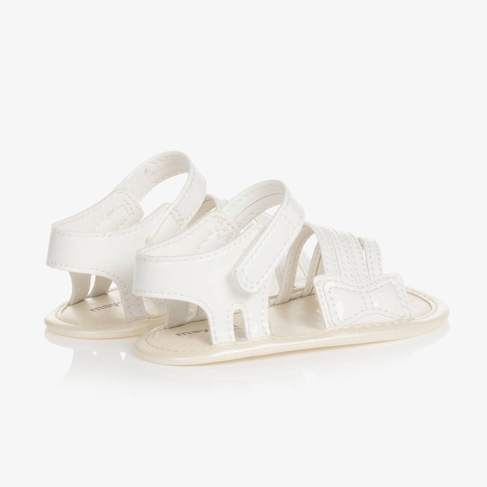 Mayoral-Baby Girls White Pre-Walker Sandals | Childrensalon Outlet