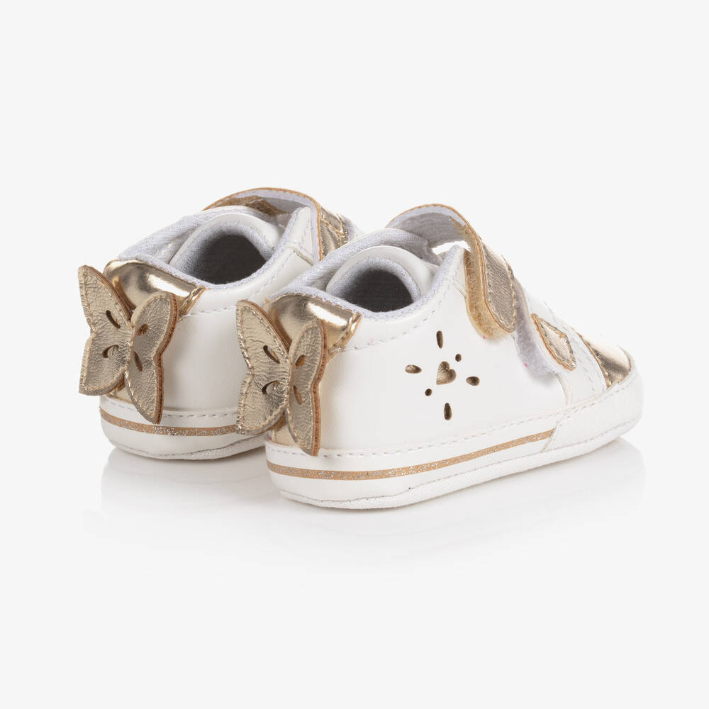 Mayoral-Белые кроссовки-пинетки | Childrensalon Outlet