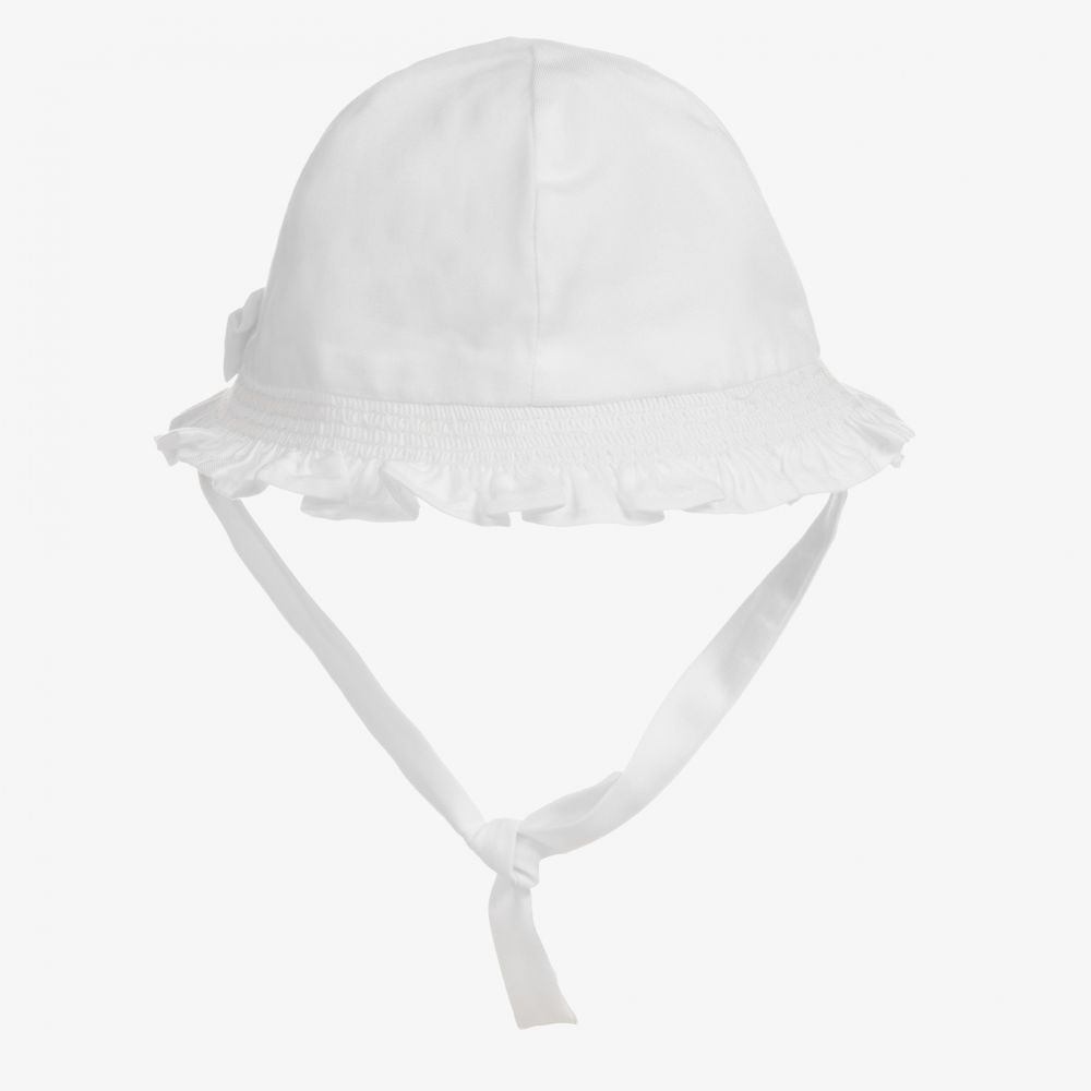 Baby girl white bucket hat store