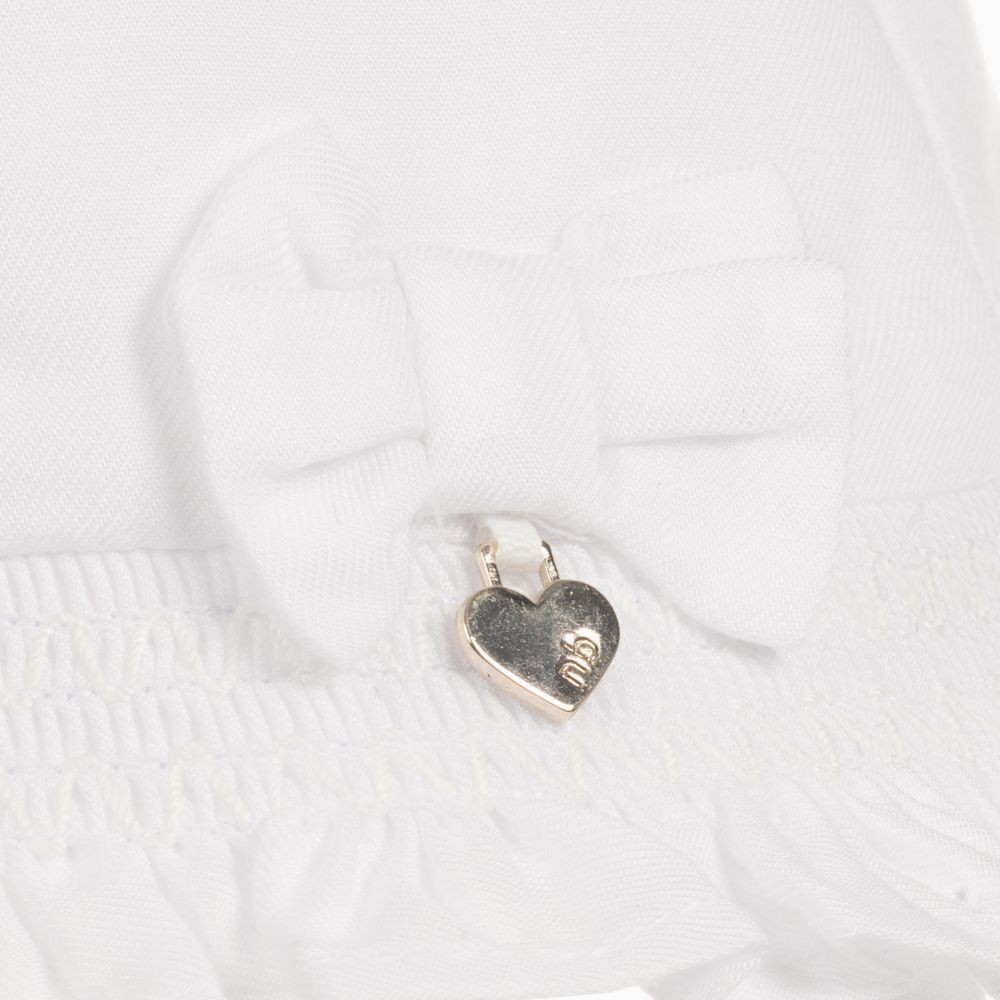 Mayoral Для новорожденных-Белая панама для малышек | Childrensalon Outlet