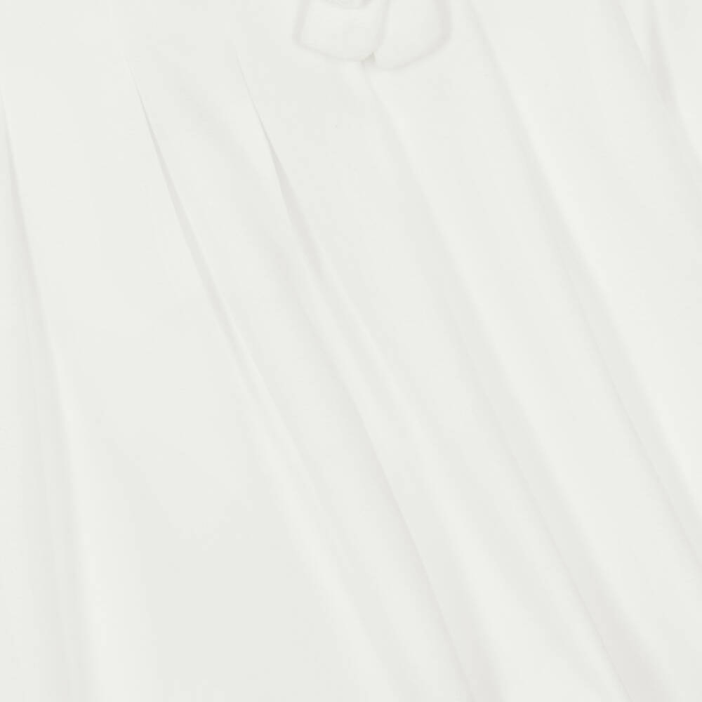 Mayoral-Белое бархатное платье для малышек | Childrensalon Outlet