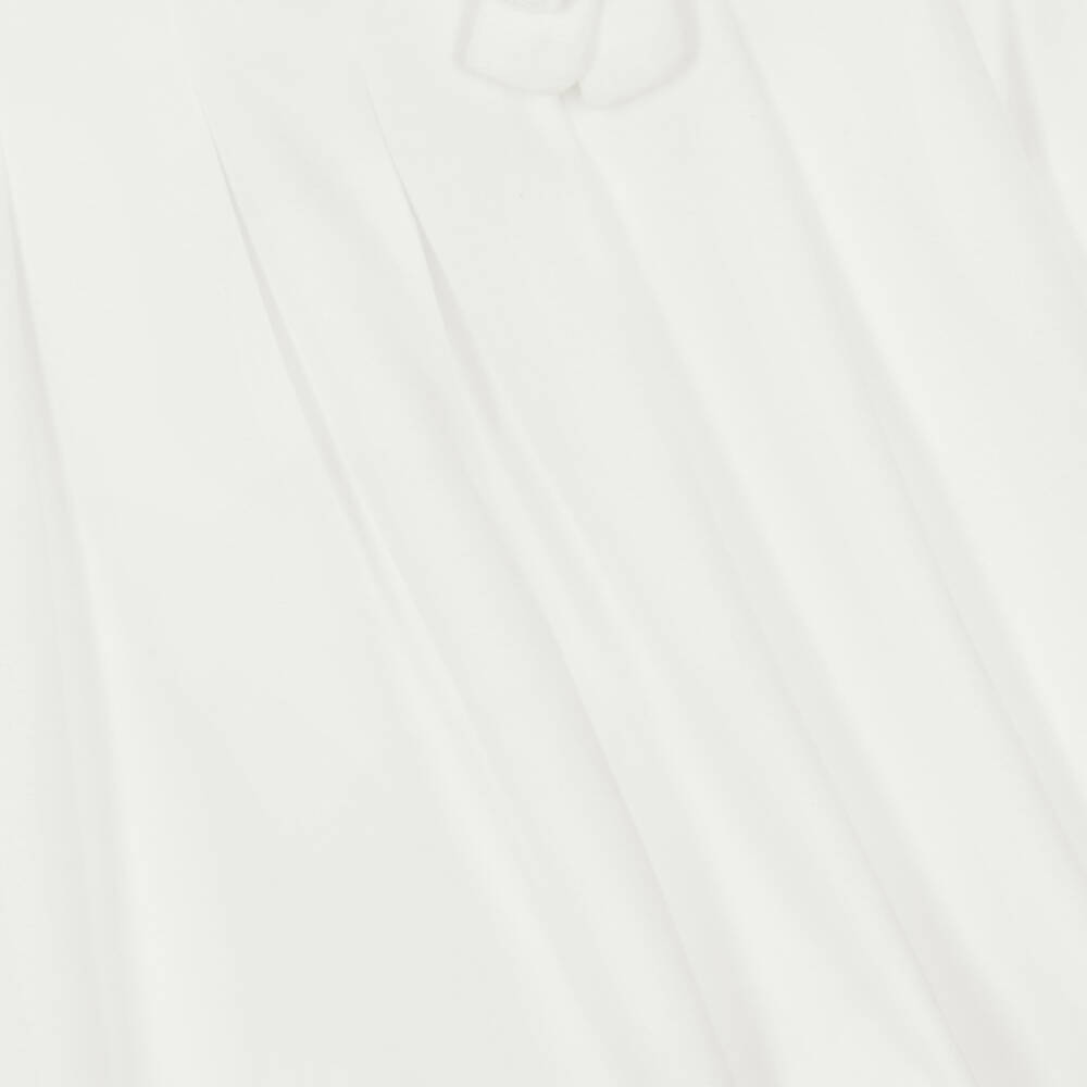 Mayoral-فستان مخمل لون أبيض للمولودات | Childrensalon Outlet