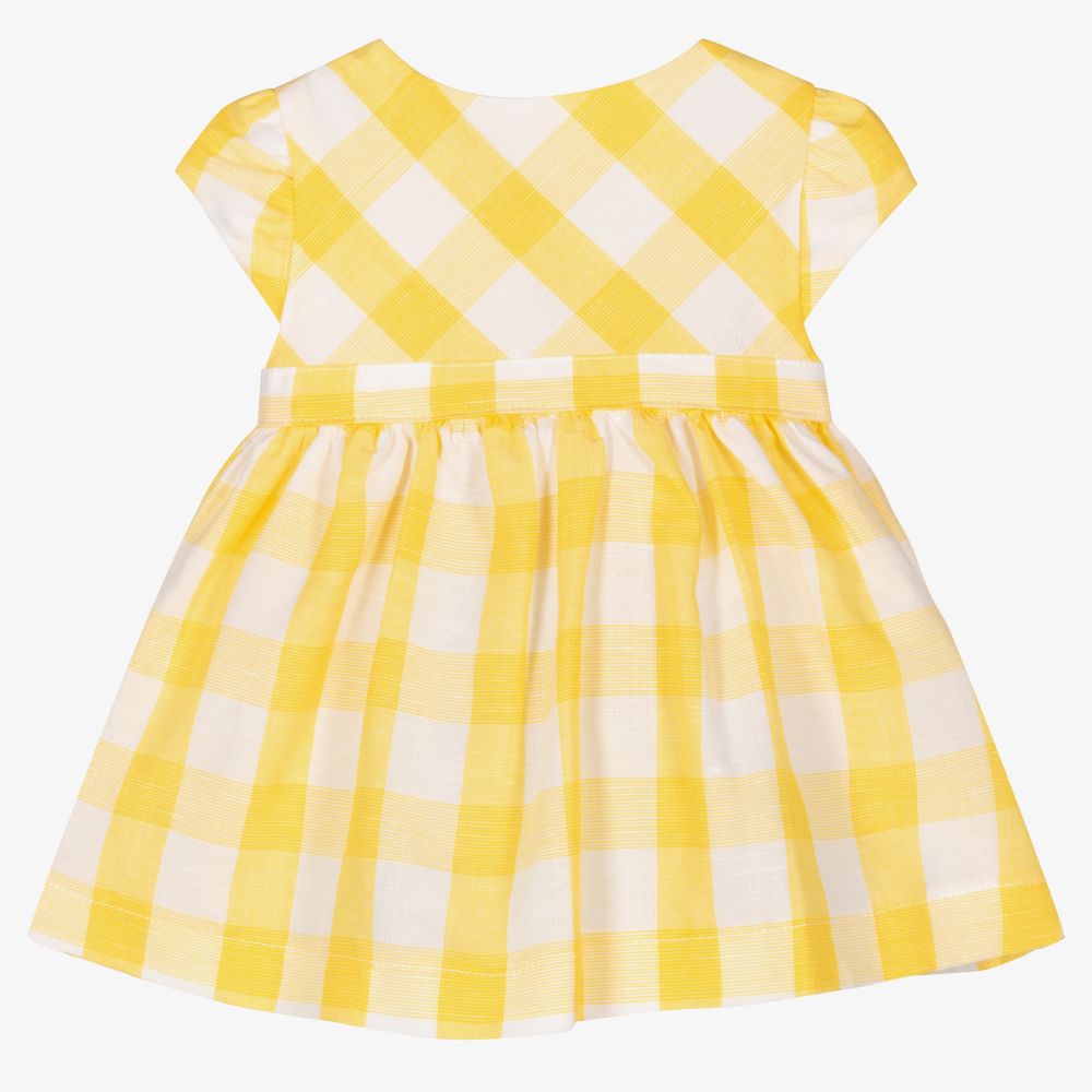 Mayoral Newborn Baby Girls Yellow Dress Set Childrensalon Outlet