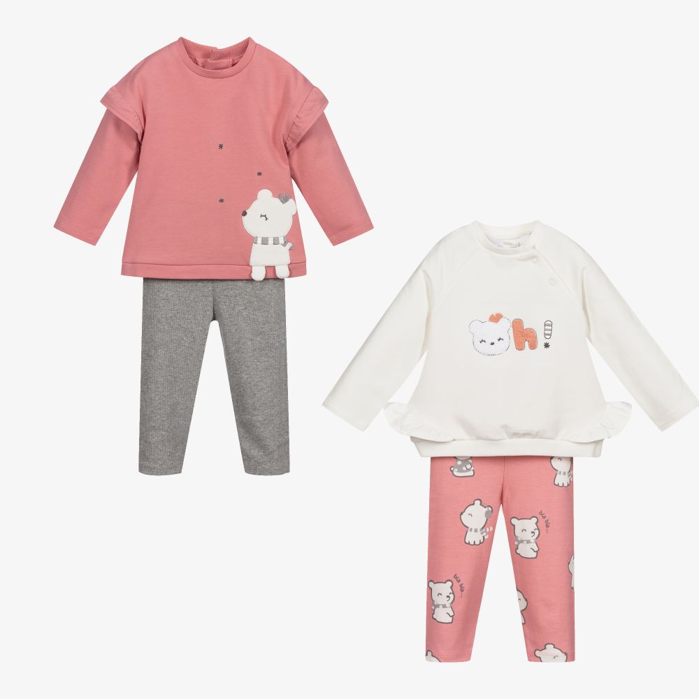 Mayoral Newborn-Baby Leggings Sets (2 Pack) | Childrensalon Outlet