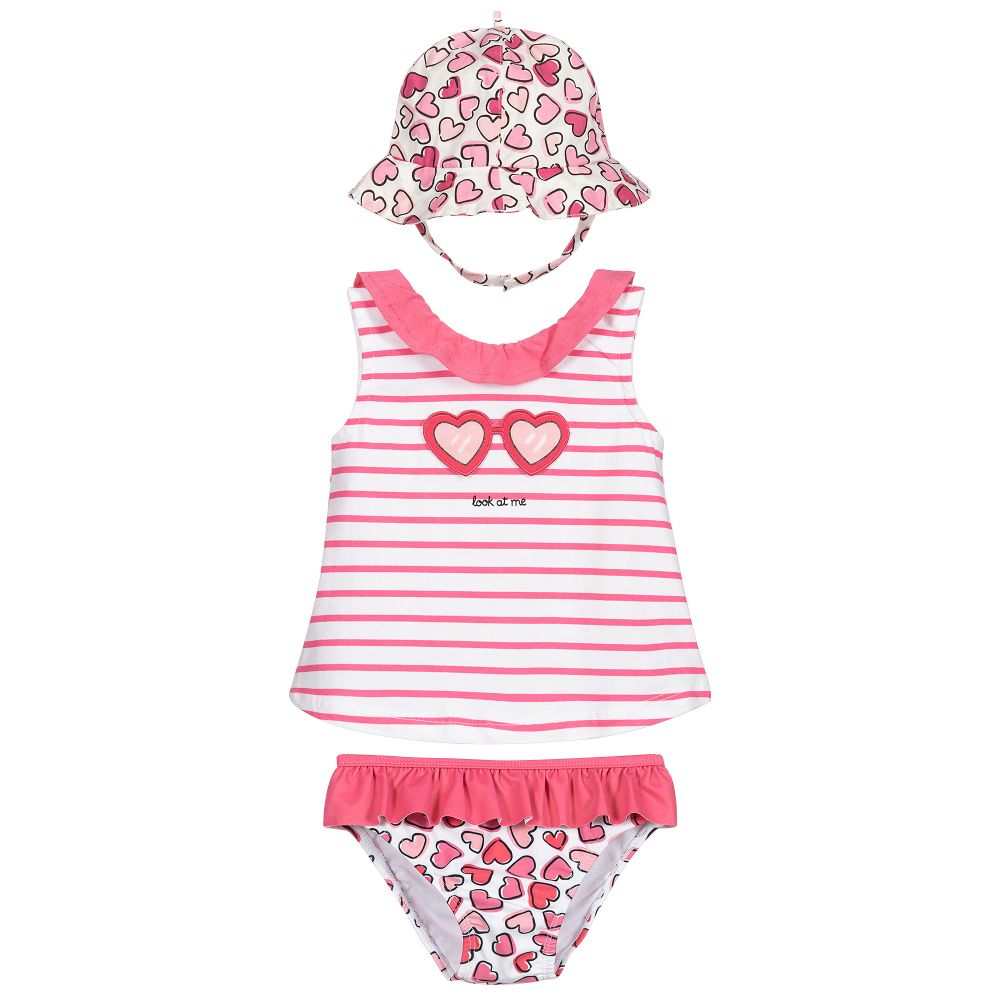 Mayoral Newborn - Pinkes Strandkleid-Set für Babys | Childrensalon