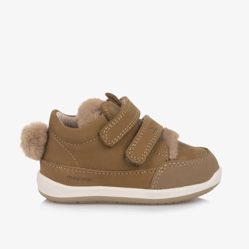 Mayoral-Beige Animal First Walker | Childrensalon Outlet