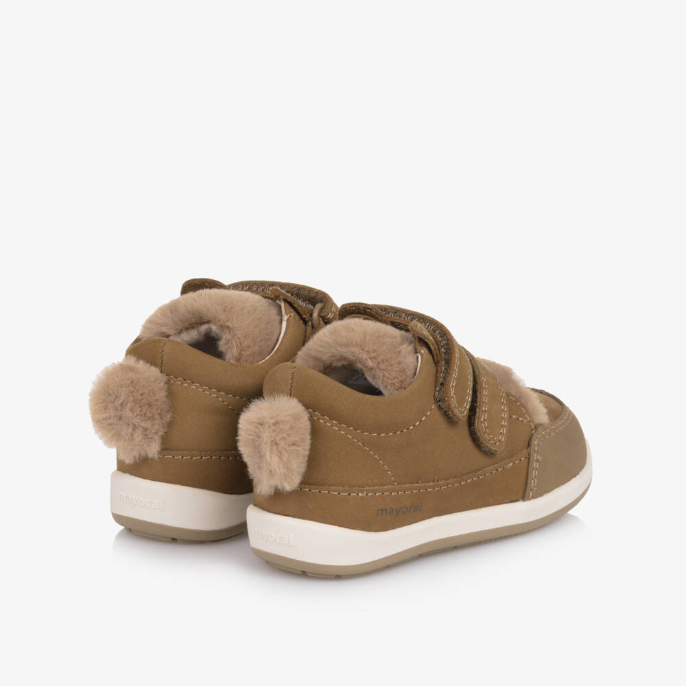 Mayoral-Beige Animal First Walker | Childrensalon Outlet