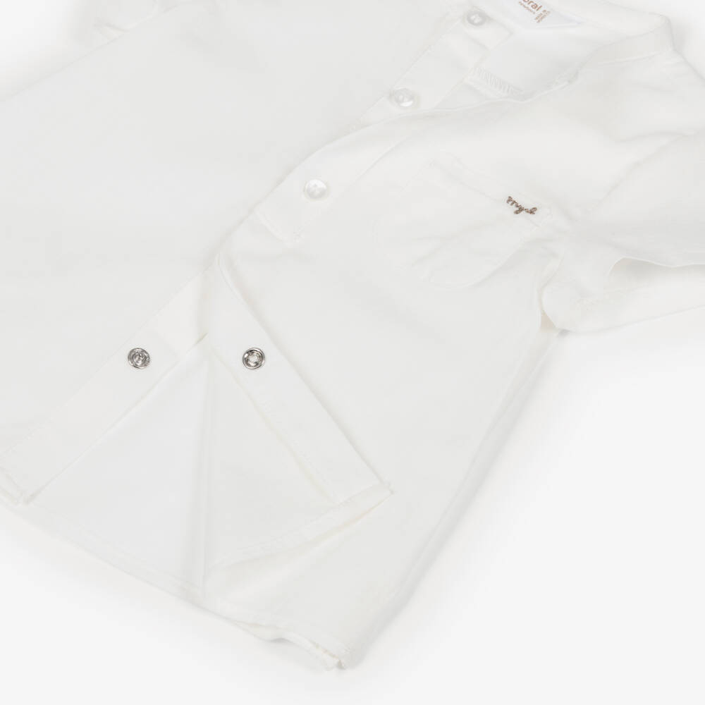 Mayoral Newborn-Beige Check Shorts Set | Childrensalon Outlet