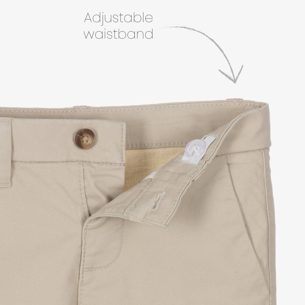 Mayoral-Beige Chino Shorts | Childrensalon Outlet
