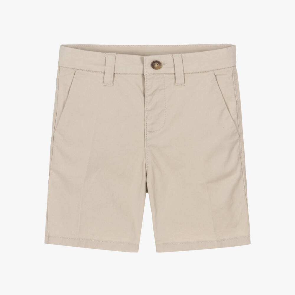 Mayoral-Beige Chino Shorts | Childrensalon Outlet