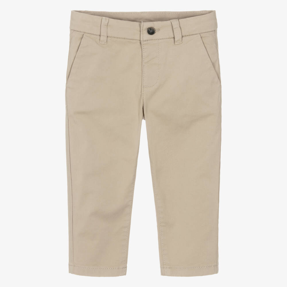 Mayoral-Beige Chino Trousers | Childrensalon Outlet