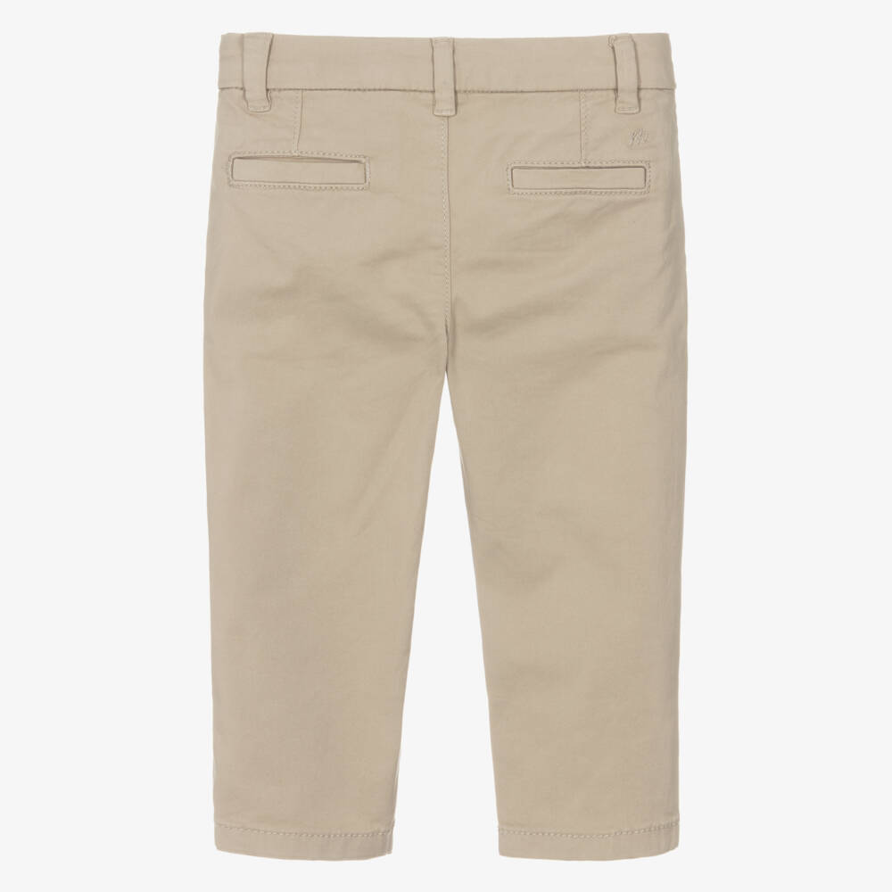 Mayoral-Beige Chino Trousers | Childrensalon Outlet