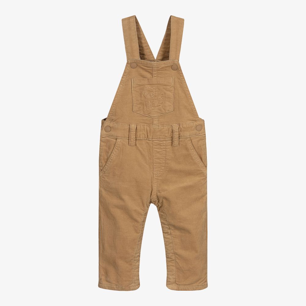 Mayoral - Beige Corduroy Dungarees | Childrensalon