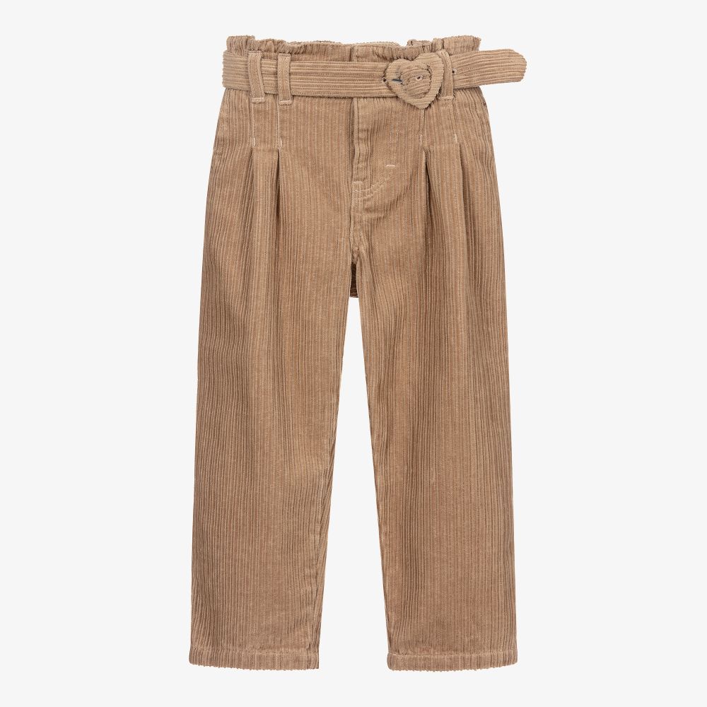 Mayoral-Beige Corduroy Trousers | Childrensalon Outlet
