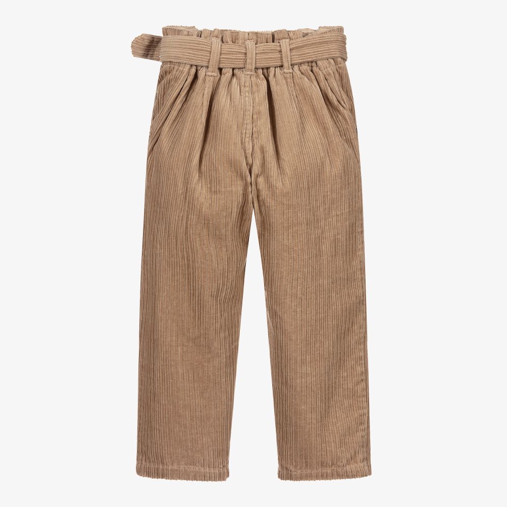 Mayoral-بنطلون قطن كوردروي لون بيج للبنات | Childrensalon Outlet