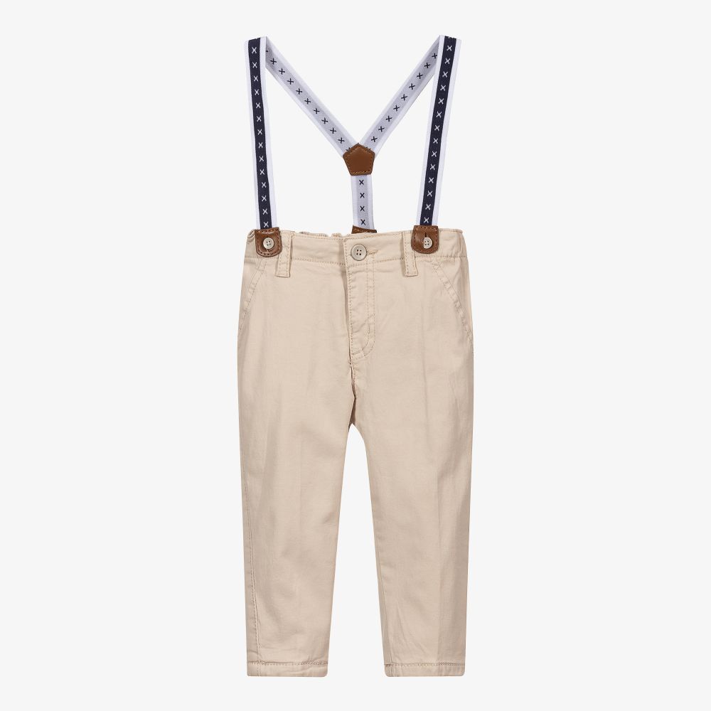 Mayoral Newborn - Pantalon beige en coton Bébé  | Childrensalon