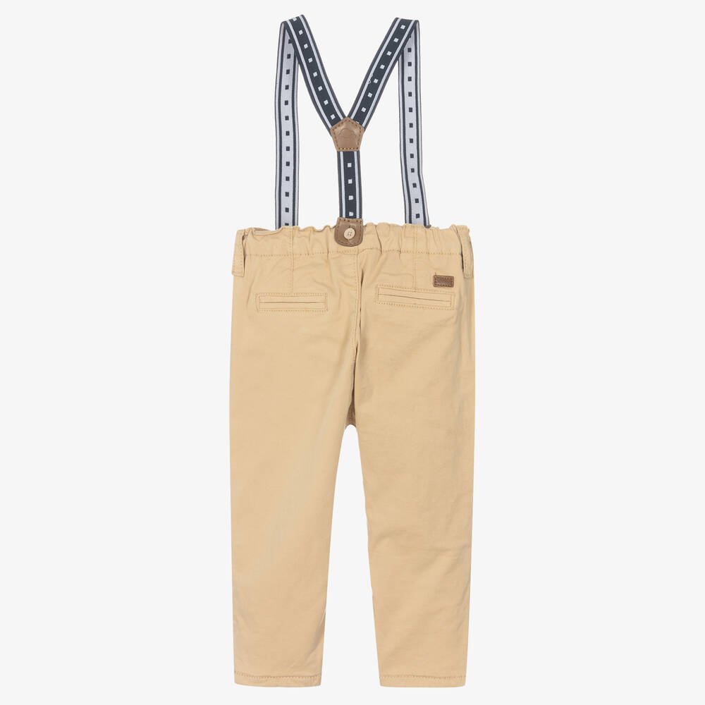 مايورال Newborn-بنطلون قطن تويل لون بيج للمواليد | Childrensalon Outlet