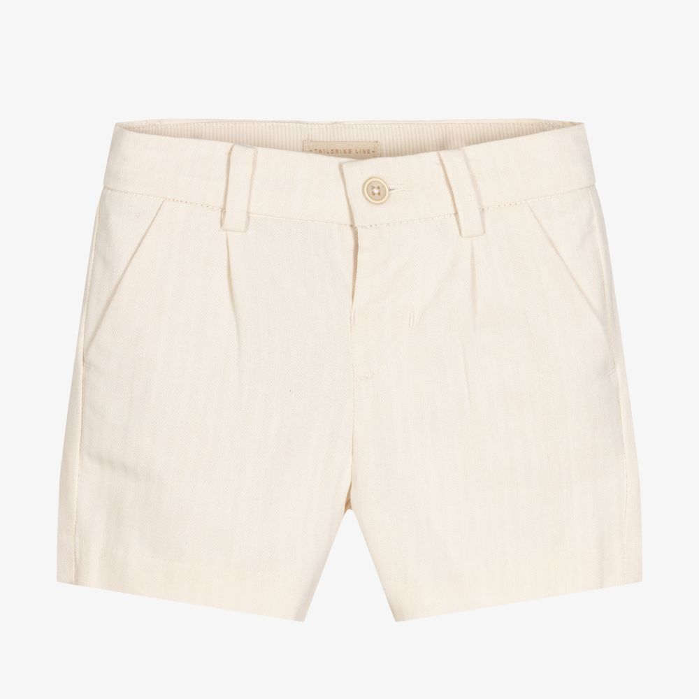 Mayoral - Beige Cotton Shorts | Childrensalon