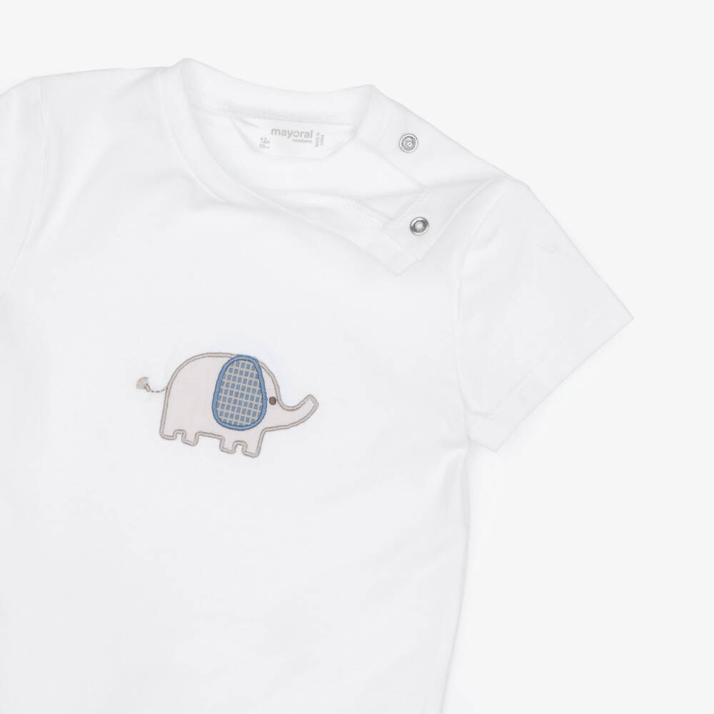 Mayoral Newborn-Beige Elephant Tracksuit | Childrensalon Outlet